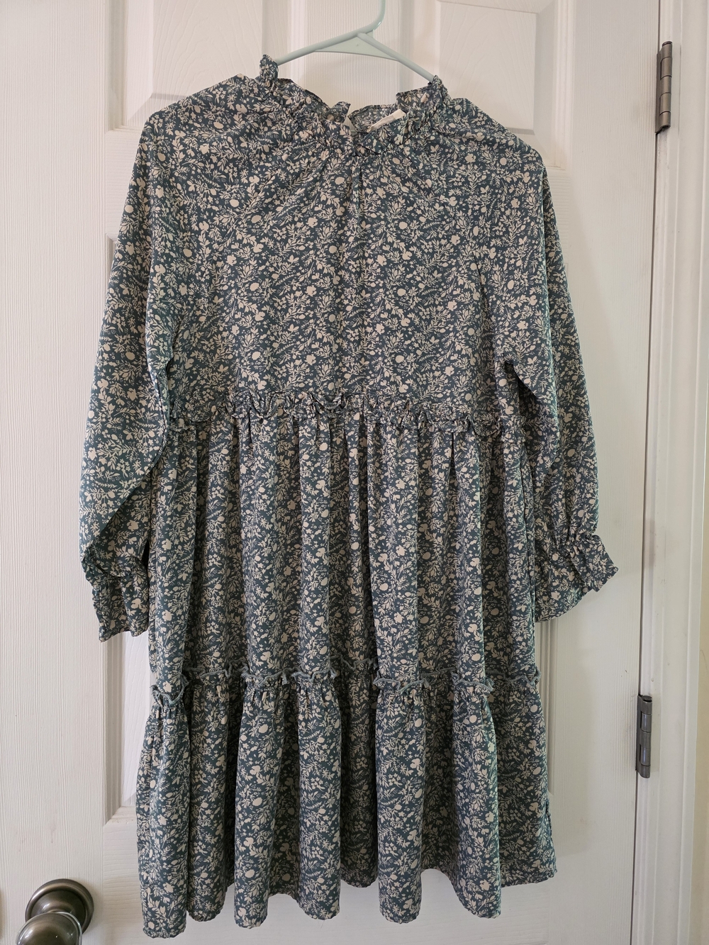 Hayden Girls Blue Floral Tiered Casual Dress